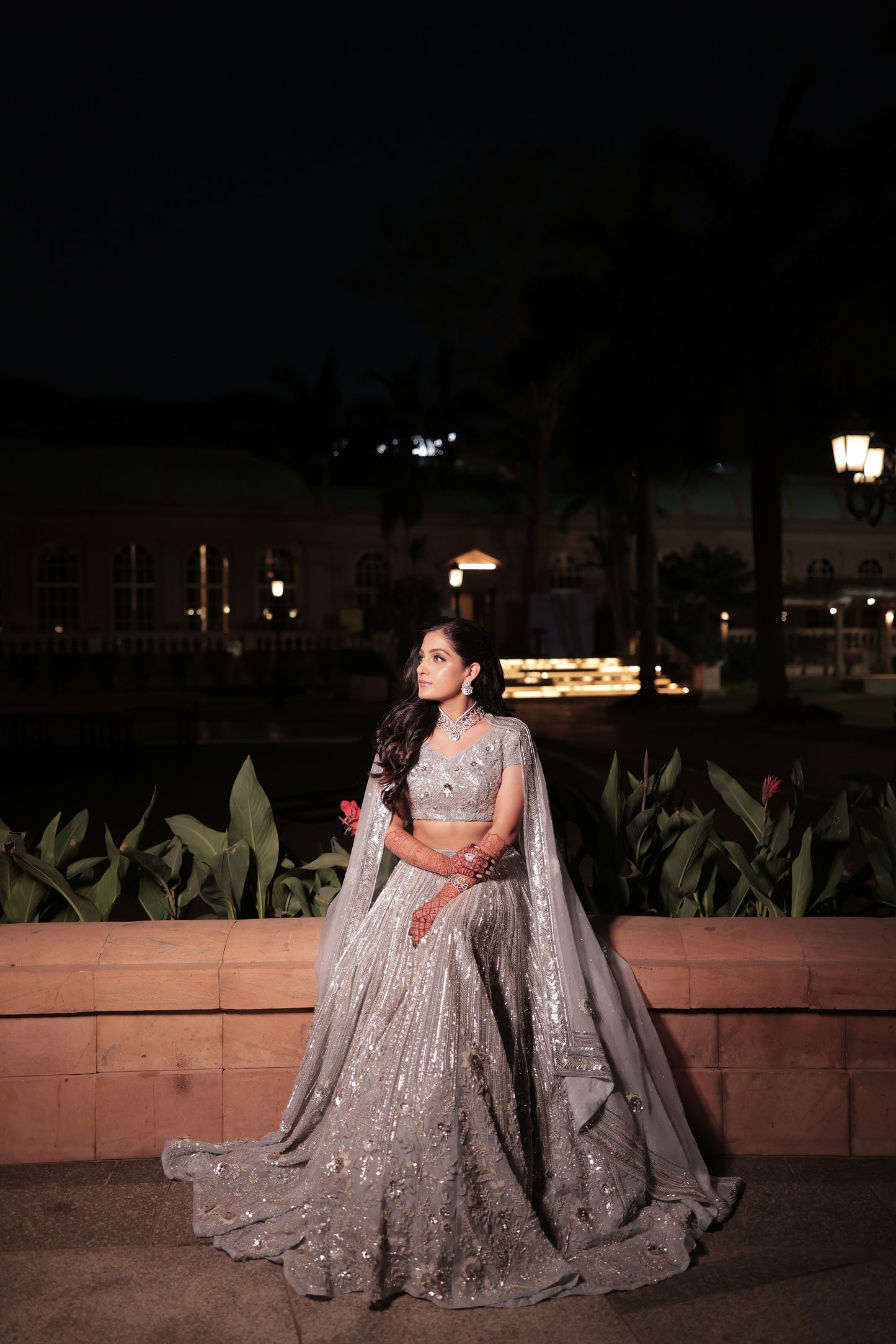 Silver Dusk Lehenga