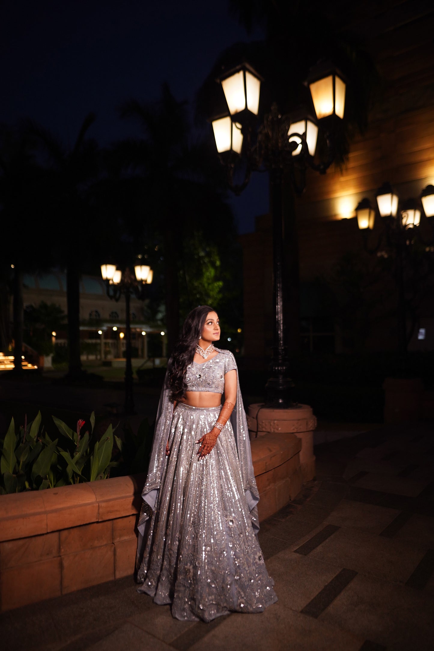 Silver Dusk Lehenga