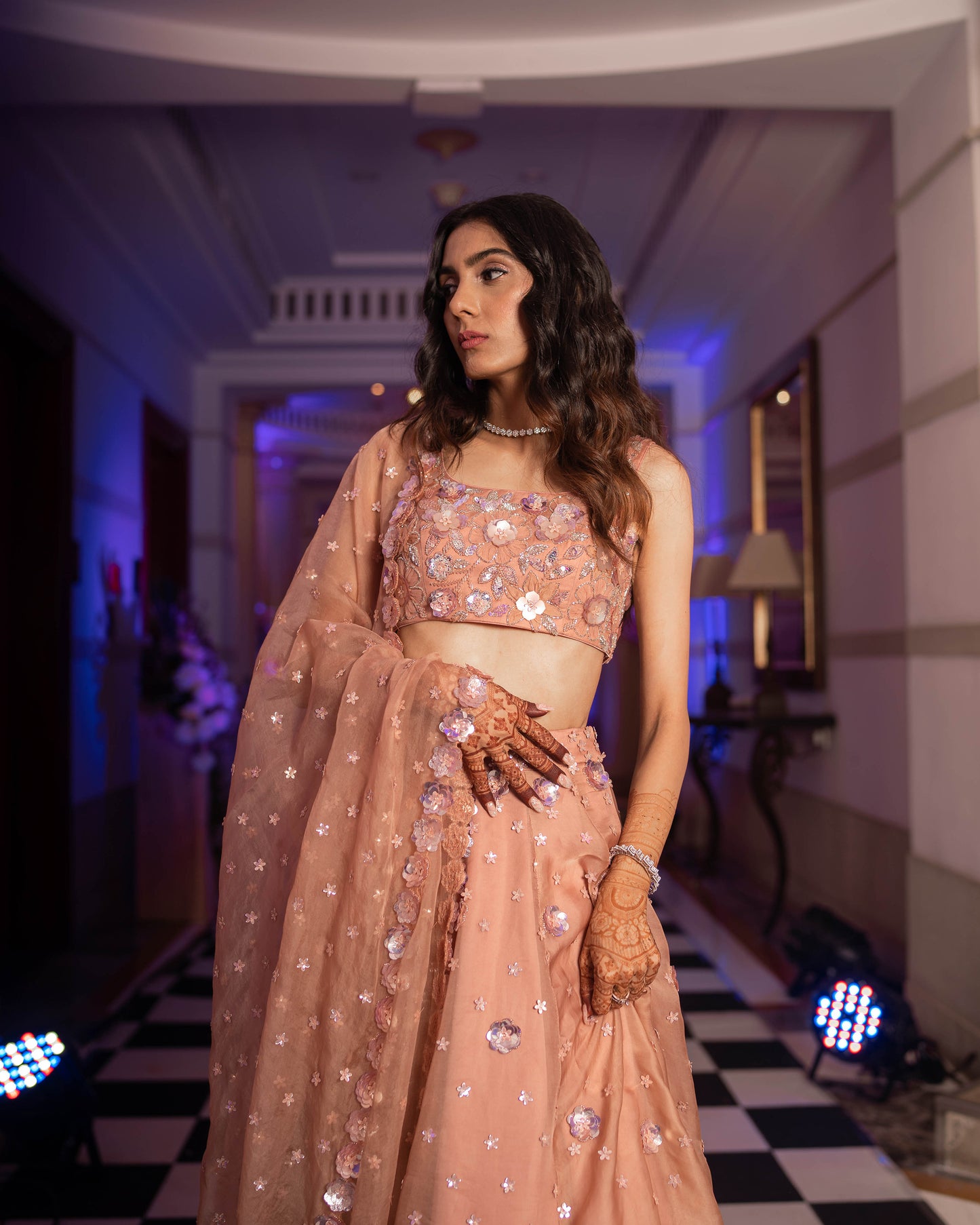 Rosé Allure Lehenga