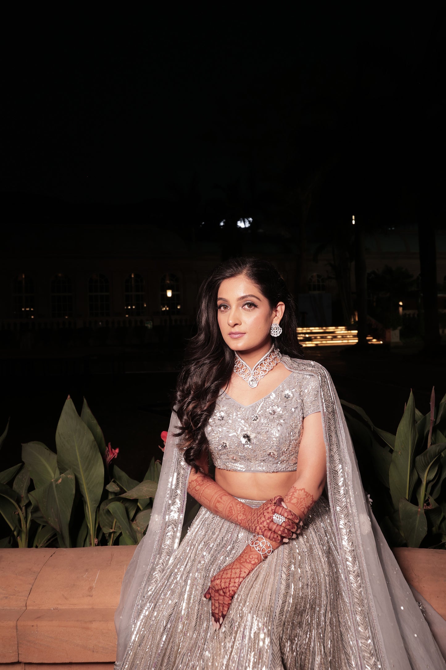Silver Dusk Lehenga