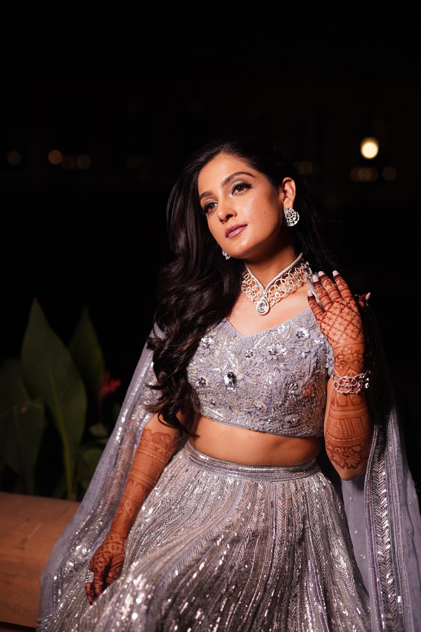 Silver Dusk Lehenga