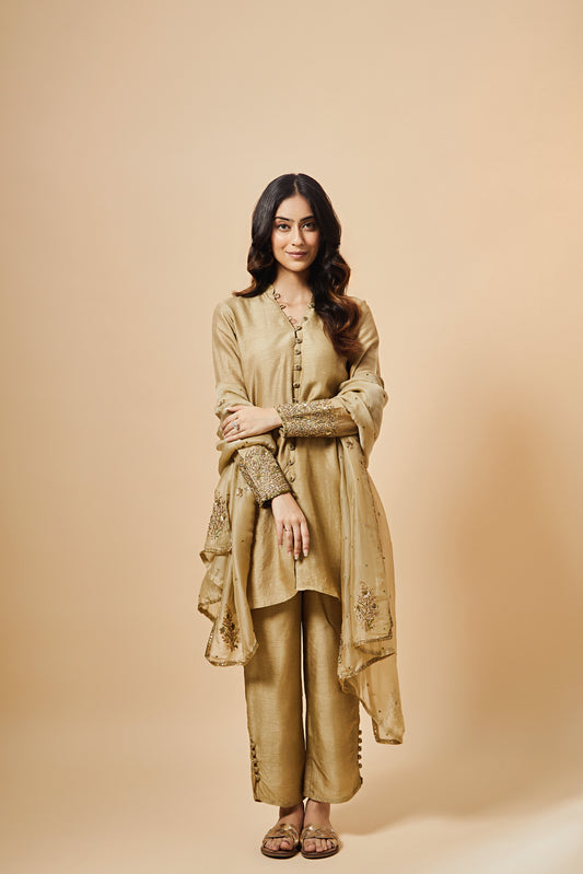 Vintage Gold Kurta Set