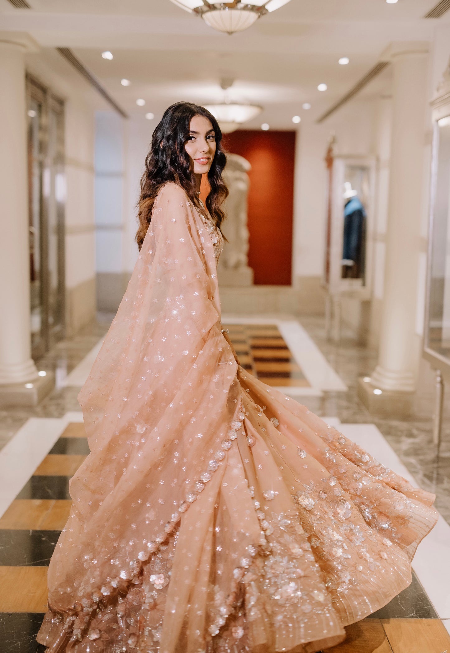 Rosé Allure Lehenga