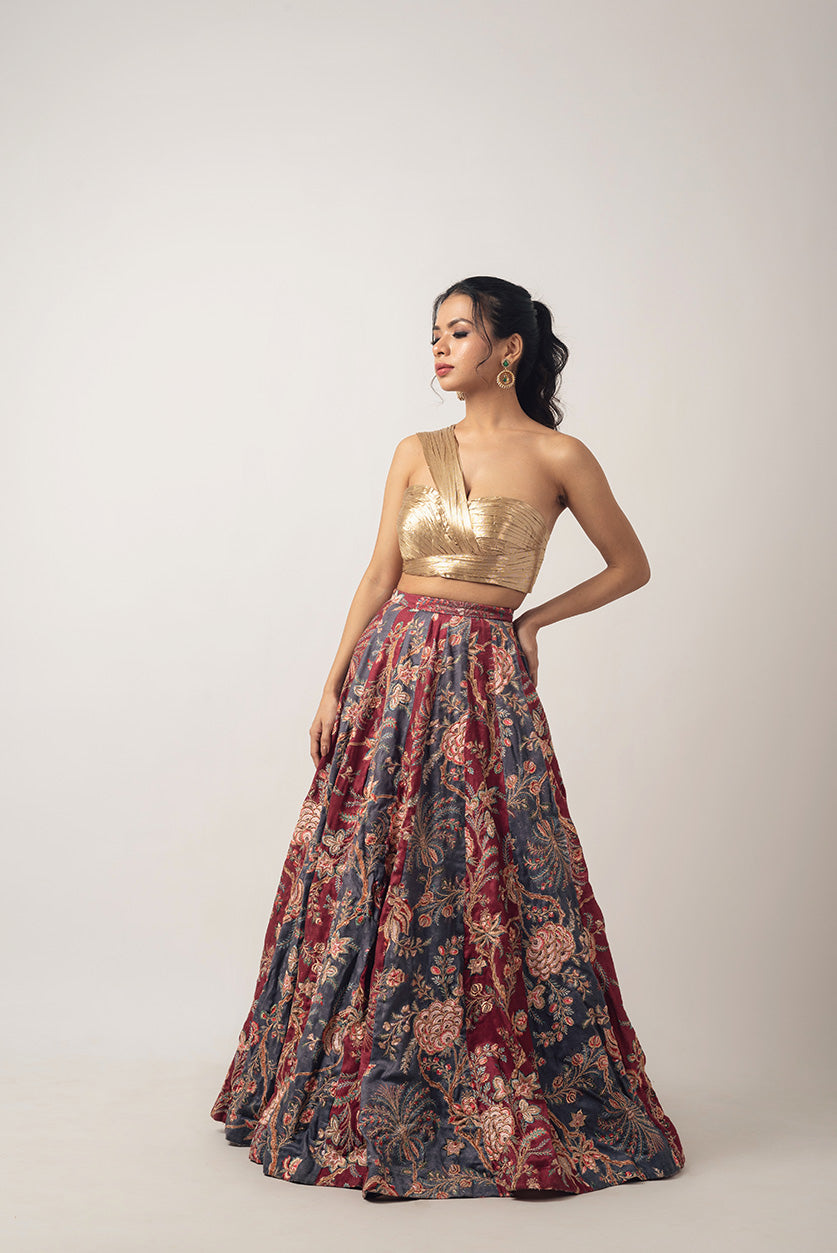 Golden Twilight Lehenga