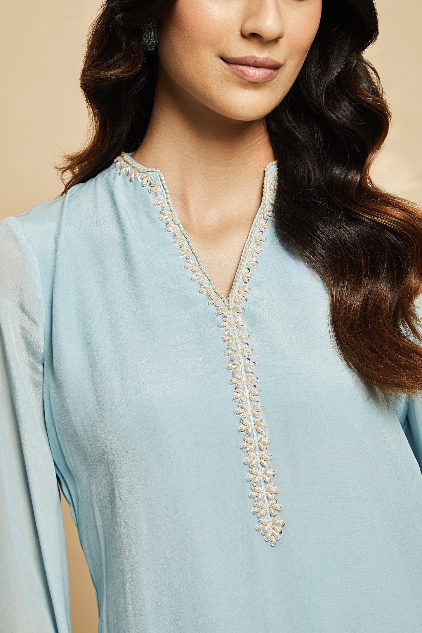 Aqua Bloom Kurta set