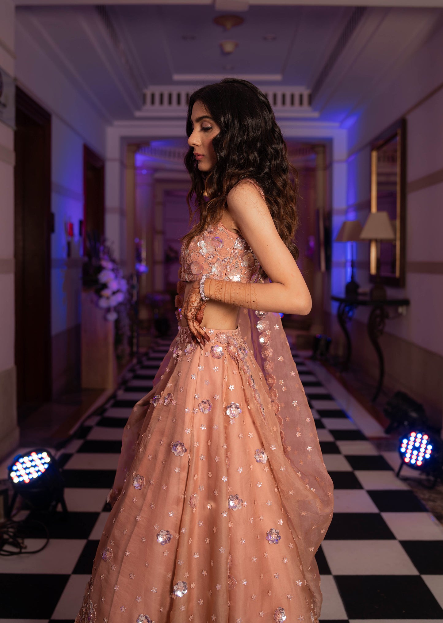 Rosé Allure Lehenga