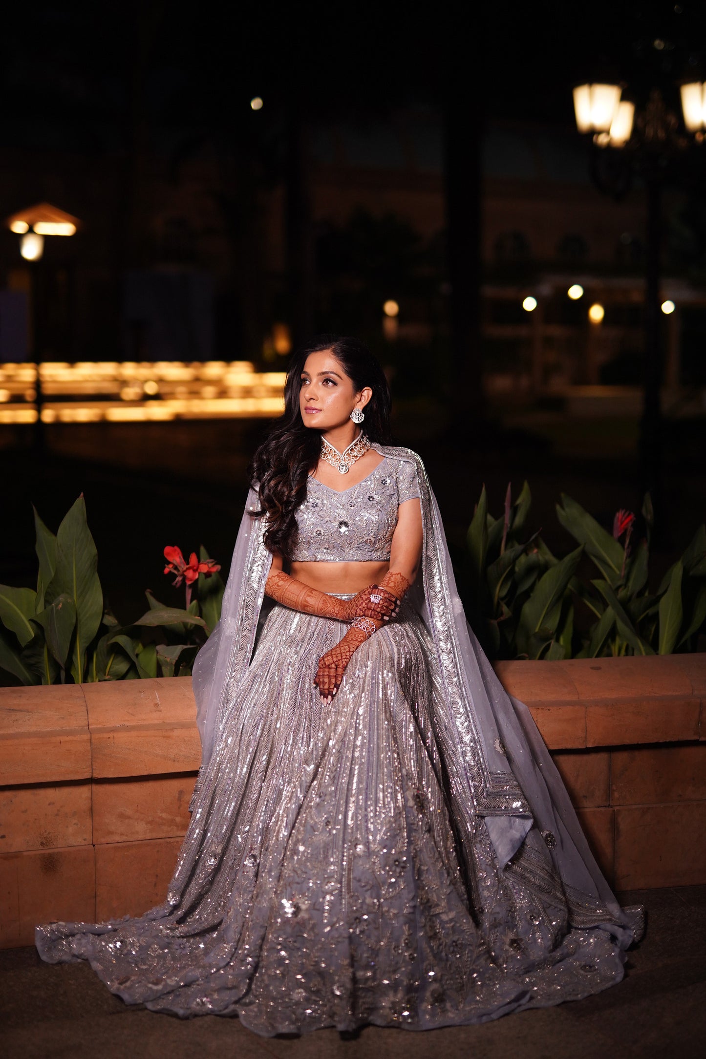 Silver Dusk Lehenga